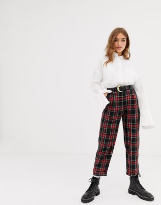 check plaid pants