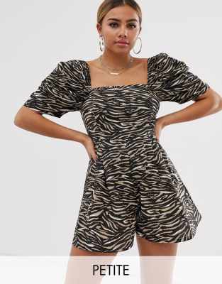 zebra print playsuit