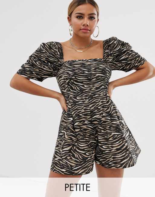 Zebra print hot sale playsuit