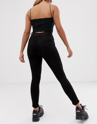 petite black skinny pants