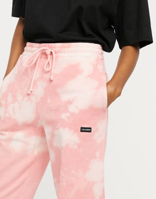 pink sweatpant shorts