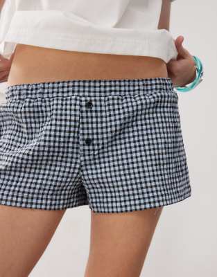 Collusion Plaid Boxer Shorts-multi In Multi