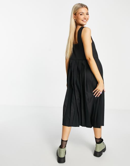 Black midi sale pinafore