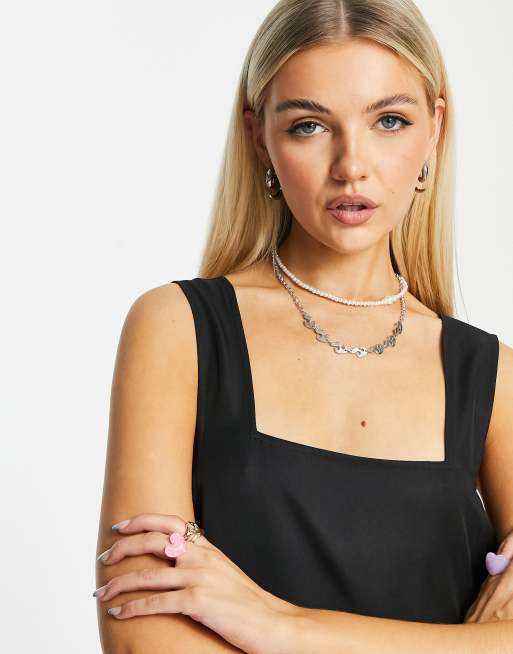 strapless open back dress Rent ASOS DESIGN Lace Insert Pleated Midi Dress With Embroidery In Navy