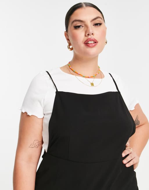 backless pinafore dress Vintage Isa Dorn Black Velvet Slouch Pinafore main image 1