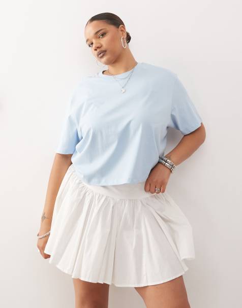 COLLUSION plus boxy short sleeve t-shirt in blue - view 1