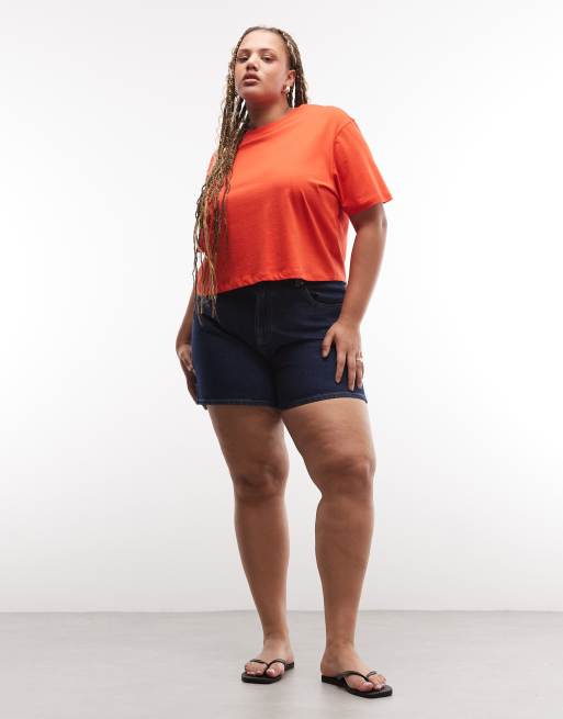 COLLUSION plus boxy T-shirt met korte mouwen in rood, 3 van 4