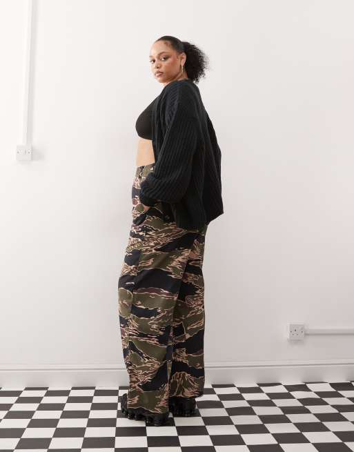 COLLUSION Plus camo skate pants in multi | ASOS