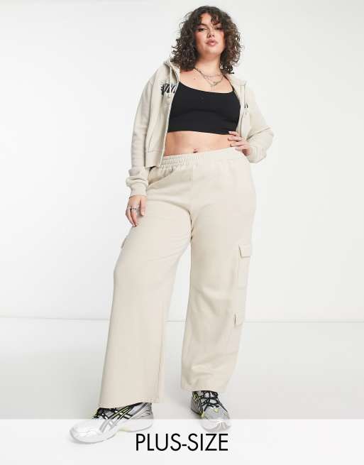 Plus size store cargo joggers