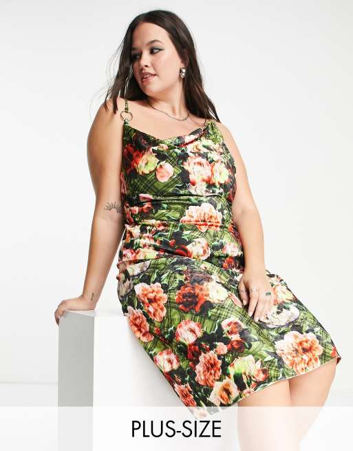 Velvet floral shop midi dress