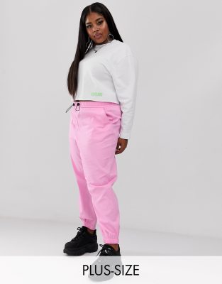 plus size pink cargo pants