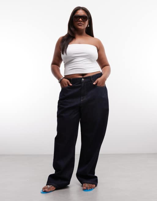 COLLUSION plus double layer bandeau top in white, 3 of 4