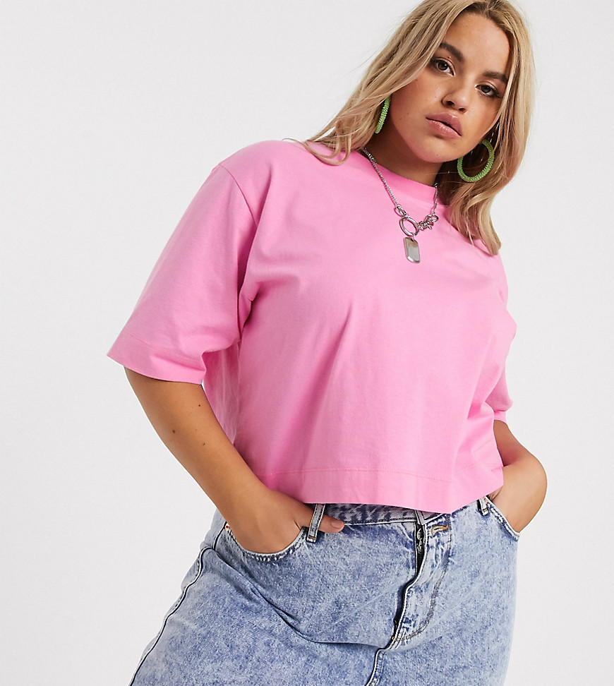 COLLUSION - Plus - Exclusief T-shirt met korte mouwen in roze