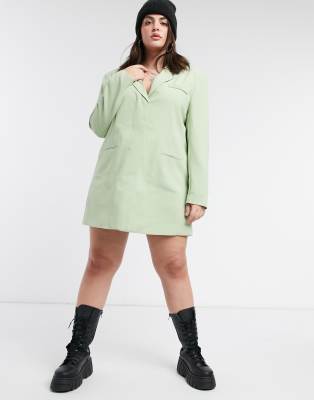plus blazer dress