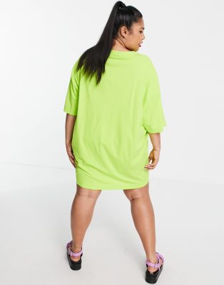 Lime t shirt dress online