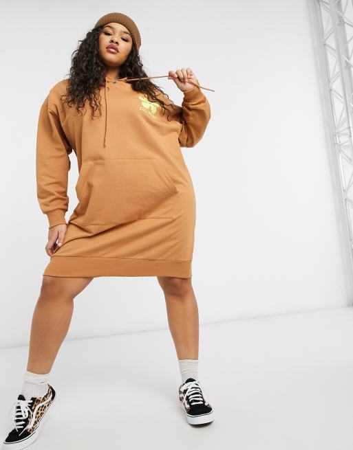 Long hoodie outlet dress plus size