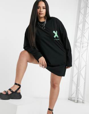 branded t shirt dress