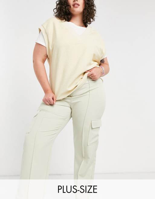 COLLUSION Plus Exclusive peg trousers with pocket