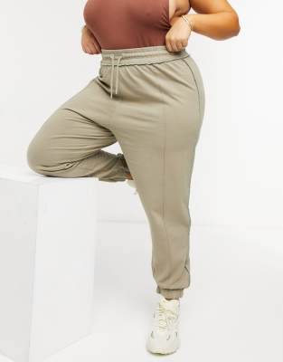 plus size khaki joggers