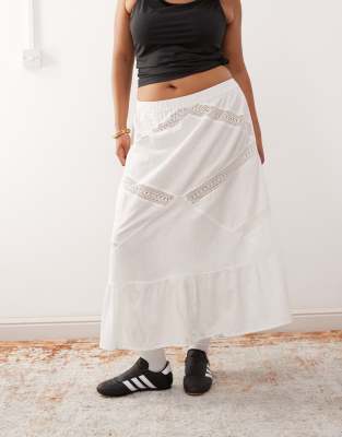 Collusion Plus Eyelet Maxi Beach Skirt