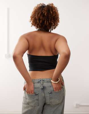 Collusion Plus Halter Top With Piping Details