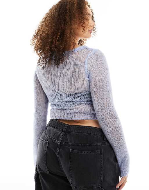 Cute sweater cheap crop tops