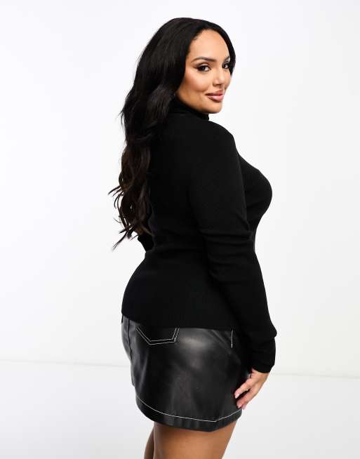 Plus size hotsell roll neck