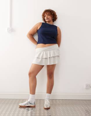 Collusion Plus Mini Ruffle Skirt