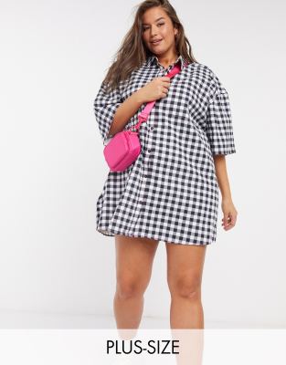 gingham shirt plus size