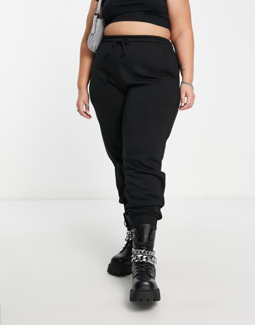 COLLUSION Plus oversized joggers in black ASOS