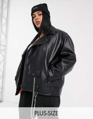 plus size biker jacket