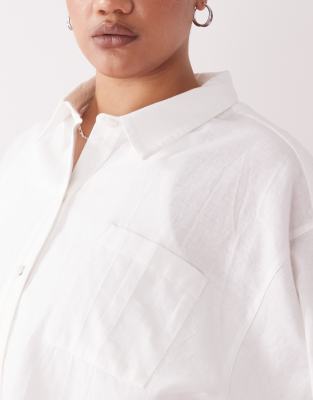 Collusion Plus Oversized Woven Blend Shirt