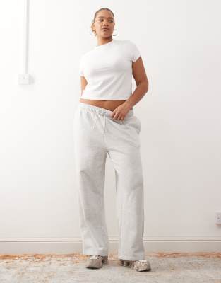 COLLUSION Plus - Pantalon de jogging droit - Gris délavé