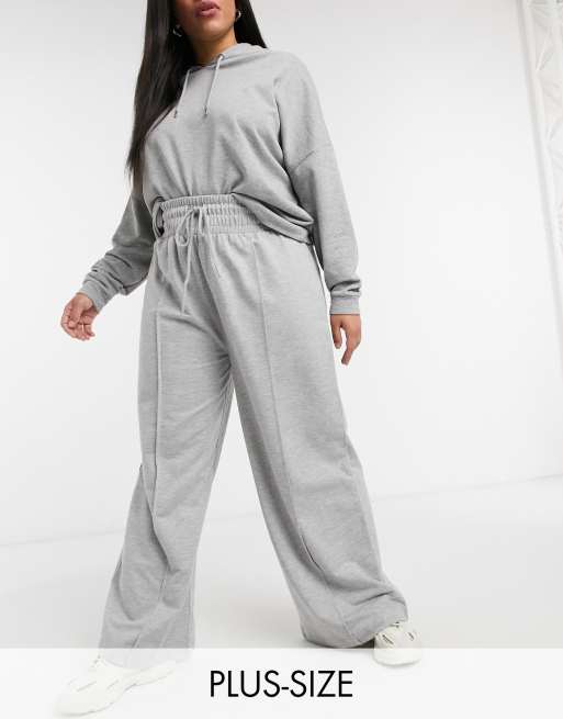 Jogging large 2025 gris femme