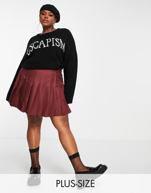 Asos plus hotsell size skater skirt