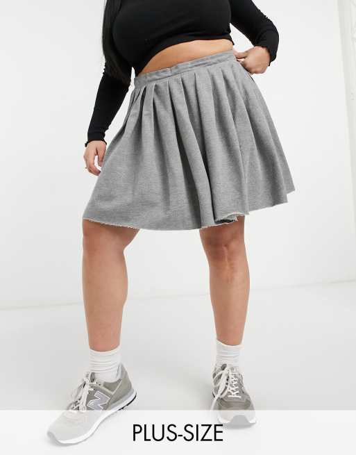 Asos plus size pleated skirt hotsell