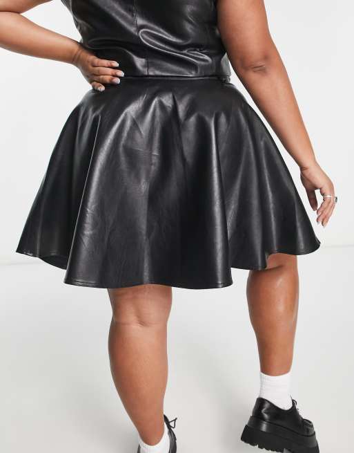 Plus size shop black circle skirt