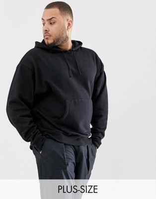 COLLUSION Plus regular fit hoodie in black