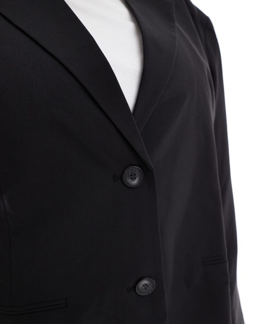 COLLUSION Plus relaxed oversized blazer in black - part of a