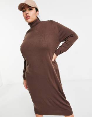 chocolate brown sweater dress