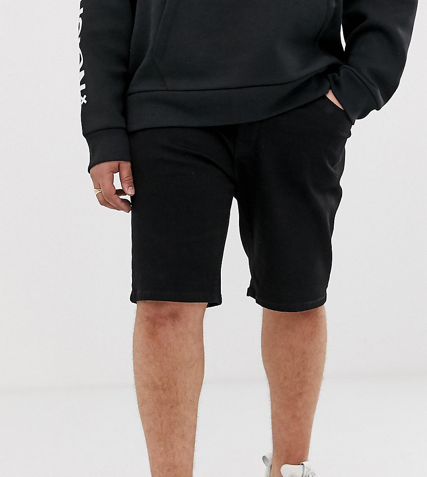 COLLUSION - Plus - Skinny shorts in zwart