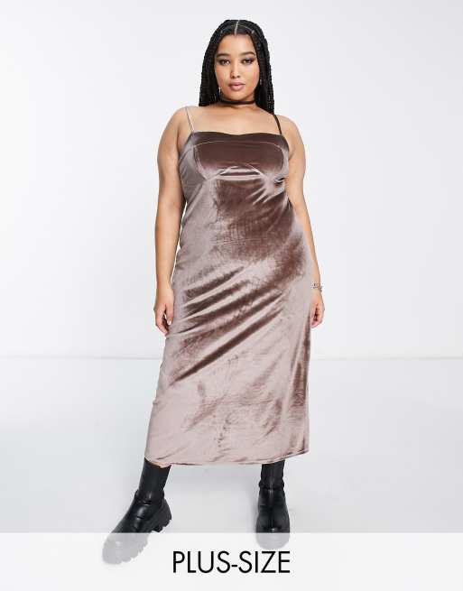 Straight neck hotsell midi dress