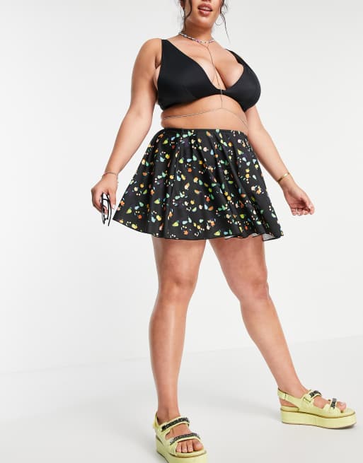 Plus size skater outlet swim skirt