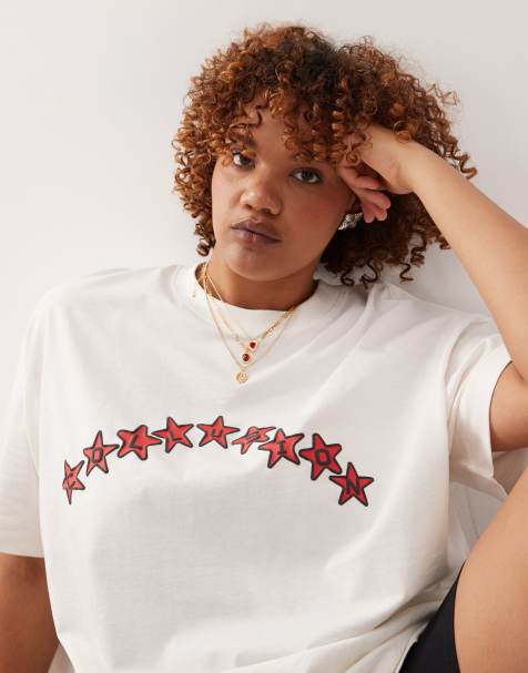COLLUSION Plus – T-Shirt mit Stern-Print - view 1