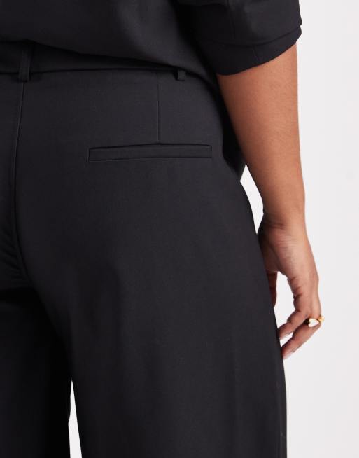COLLUSION Plus tailored low rise relaxed trousers in black, 5 of 5