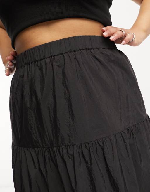 Long black 2024 skirt glassons