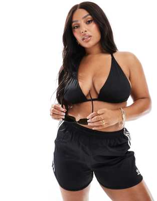 COLLUSION Plus - Top bikini a triangolo nero
