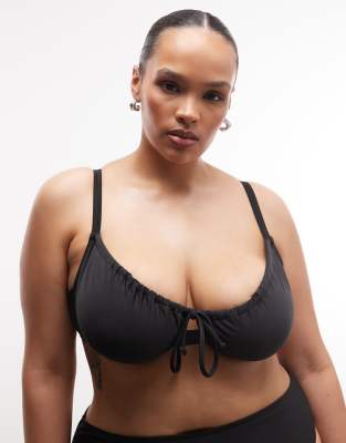 Collusion Plus Underwire Bikini Top In Black