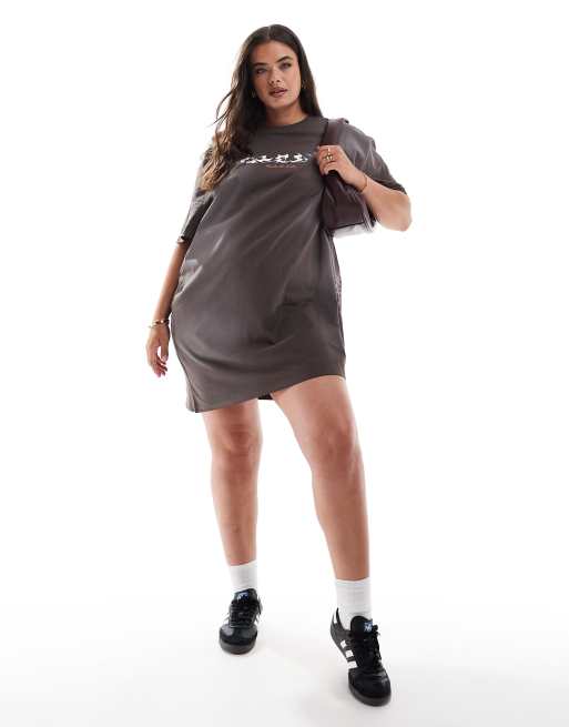 Cheap t shirt dresses plus size best sale