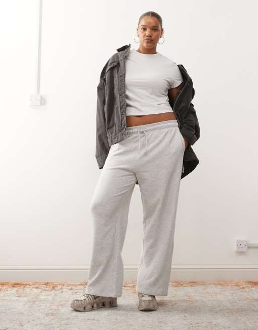 COLLUSION plus washed straight leg sweatpants in gray, 5 of 5